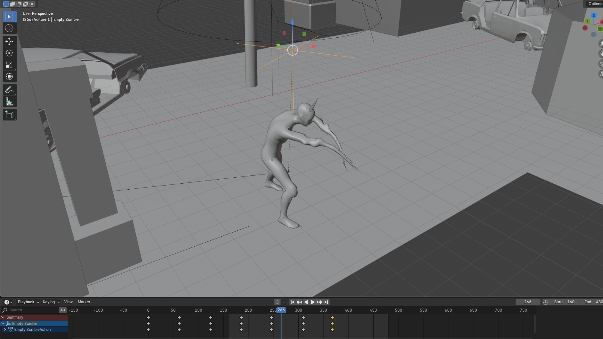Animation du zombie